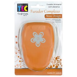 Furador Artesanal com Alavanca - Complexo - Flor Estilizada 9442